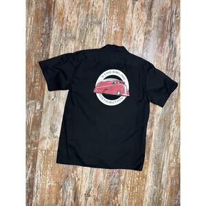 Mens Streamline Apparel Distribution Button Up Work Shirt Hot Rod Size Large